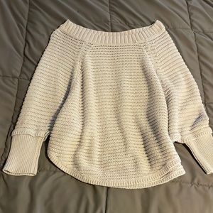 Loft off the shoulder knit sweater